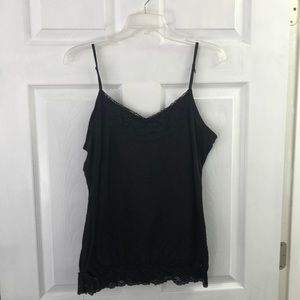 Gray and black camisoles